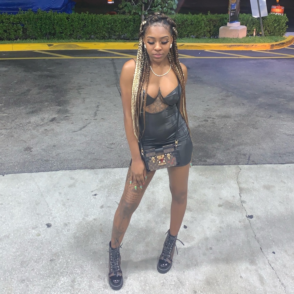 Black Pleather Dress